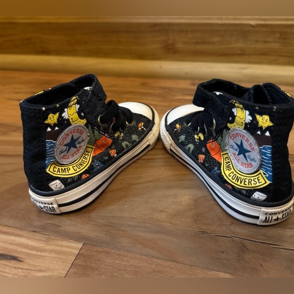 Camp Converse Chuck Taylor All Star High Top Sneakers Toddler Baby 5c Graphic - Picture 7 of 9